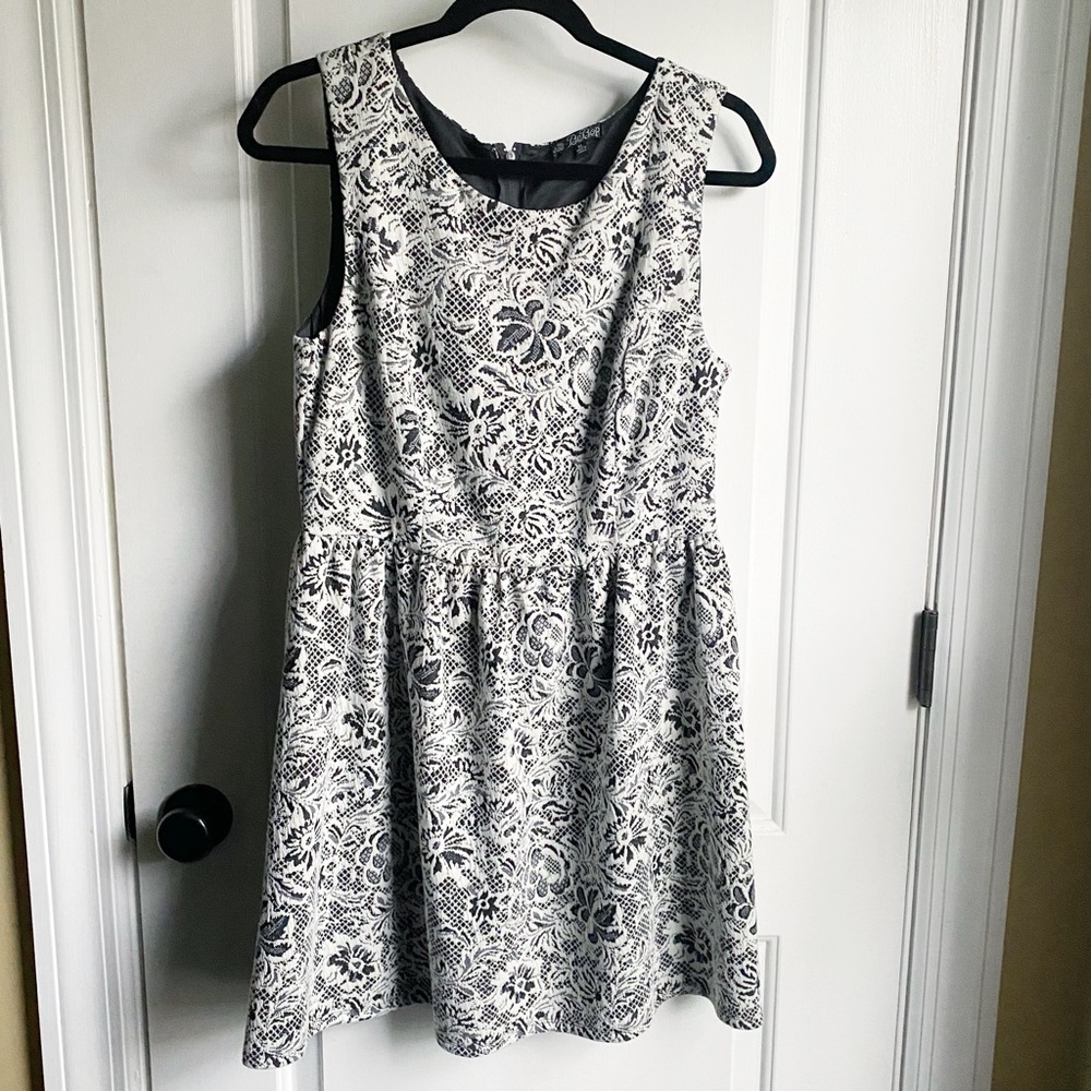 BeBop textured fit and flare dress